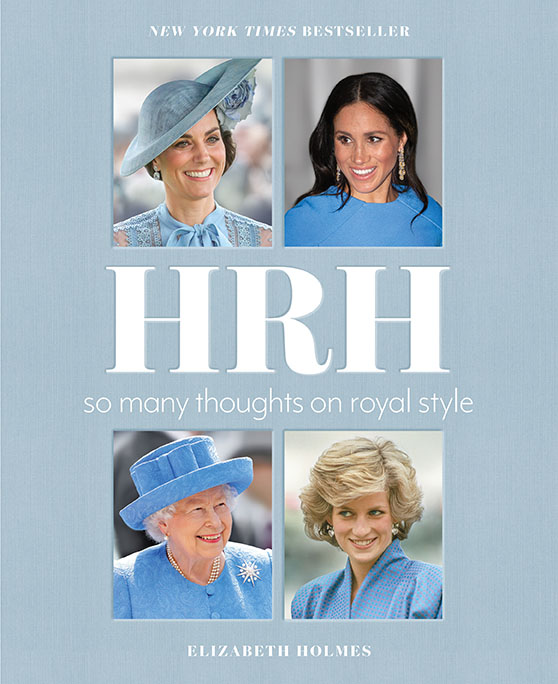 A collage of royal elegance: a book cover featuring portraits of four stylish women from the british royal family, highlighting their iconic fashion sense.