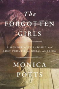 A woman gazes into the distance, lost in thought, as the poignant title 'the forgotten girls' hints at a tale of lost promise in rural america.