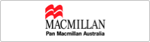 The image displays the macmillan logo, which consists of a stylized letter 'm' represented by three curved red lines above the word 'macmillan' in black capital letters, followed by 'pan macmillan australia' in smaller grey text below.