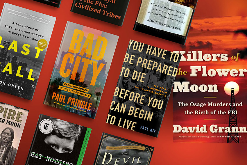 A diverse collection of gripping non-fiction books that promise to immerse the reader in stories of true crime, historical events, and investigative journalism.