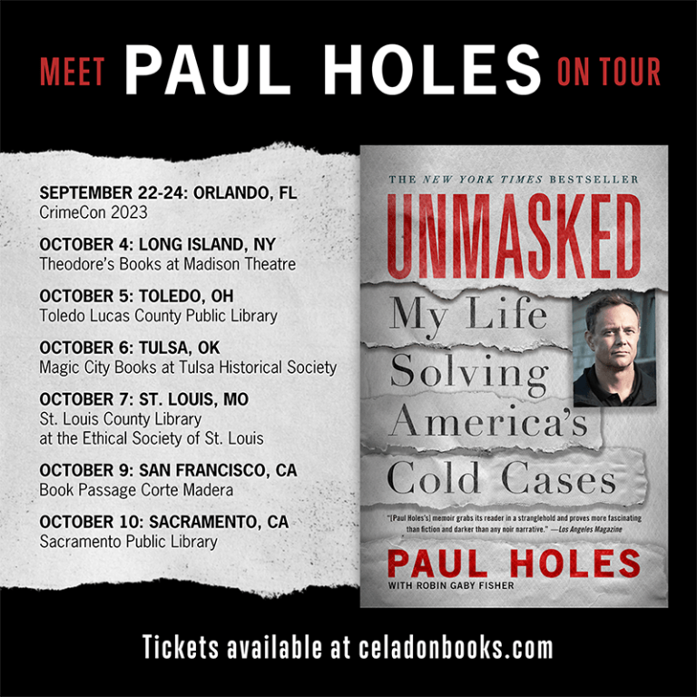 Meet Paul Holes on Tour for Unmasked Celadon Books