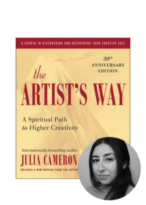 cover of the artist's way with icon of erin cahill