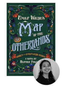 cover of emily wilde's map to the otherlands with icon of sandra moore