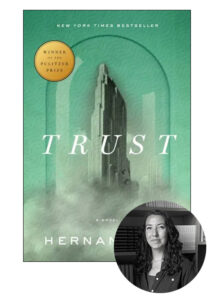cover of trust with icon of liza buell