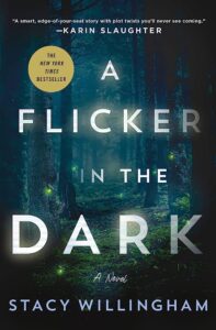 A suspenseful novel set in a foreboding forest path, hinting at the chilling twists within.