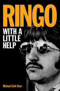 Book cover titled "Ringo: With a Little Help" by Michael Seth Starr, featuring a man with glasses.