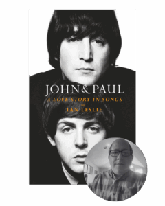 Book cover of "John & Paul" featuring portraits of two men, with a small inset photo of a man wearing glasses.