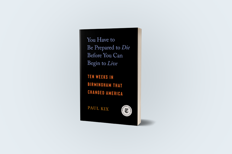 Book titled "You Have to Be Prepared to Die Before You Can Begin to Live" by Paul Kix on a light background.